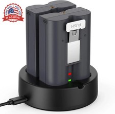 2-Pack 6040mAh Replacement Battery with Charger Station for Ring-Doorbell Camera