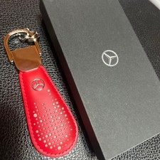 Mercedes-Benz Leather Key Holder Red With Box Genuine Accessory