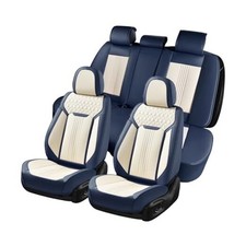 Seat Covers Full Set, Car Seat Covers FullSet Air Backrest-Blue White