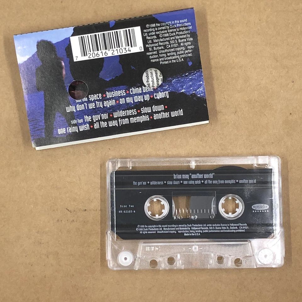 BRIAN MAY Cassette Tape Rock Pop ANOTHER WORLD TAYLOR HAWKINS JEFF BECK QUEEN Foto 3 de 4