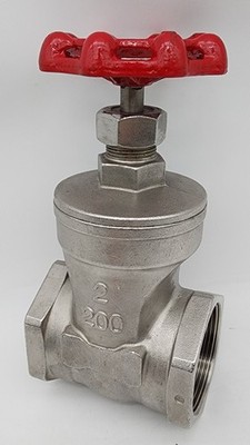 2' 316 Stainless Steel Gate Valve CLASS 200 Non-Rising Stem *NDA AVAILABLE*