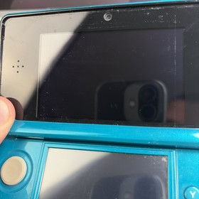 Nintendo 3DS Handheld Video Game Console Aqua Blue CTR-001 (USA) W Charger