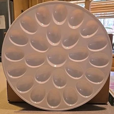 Deviled Egg Platter Zak! Designs, White Plate Tray 12”🥚