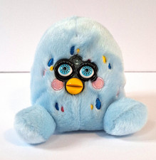 Custom 1999 ODDBODY Furby Easter Egg 5" Hybrid Plush Blue Black Squeeze Toy