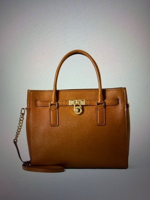 Michael Kors Handtasche Modell ''HAMILTON''mittelbraun mit Reißverschluss.Wie neu.