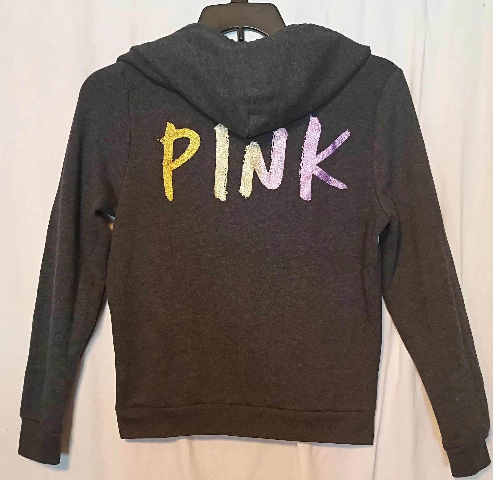 UNDERCOVER Felpa Victoria's Secret ROSA Everyday Lounge perfetta con cappuccio e zip taglia M