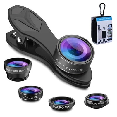 5-in-1 Handy-Objektiv-Set Klare Fotos für Smartphones Weitwinkel Makro
