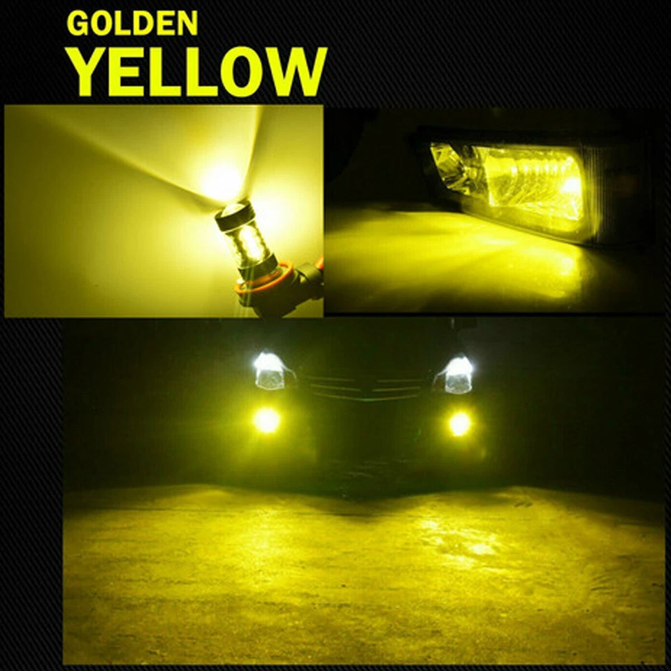 Para BMW 320i 328i 335i 750Li 750i xDrive - 2 Piezas 3000K LED Bombillas Antiniebla Amarillo Foto 2 de 4