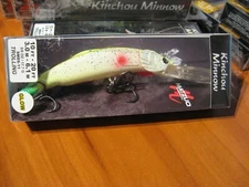 Kinchou Trolling Minnow 4.5" Fishing Lure 5/8 Oz 10-20' Lemon Lime Spackle Glow