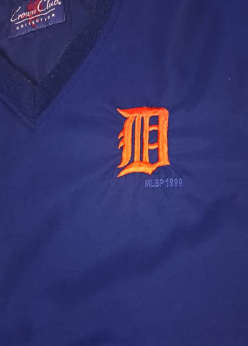 Detroit Tigers 1999 Pullover Windbreaker Golf Jacket X-Large Crown Club - Picture 2 of 5
