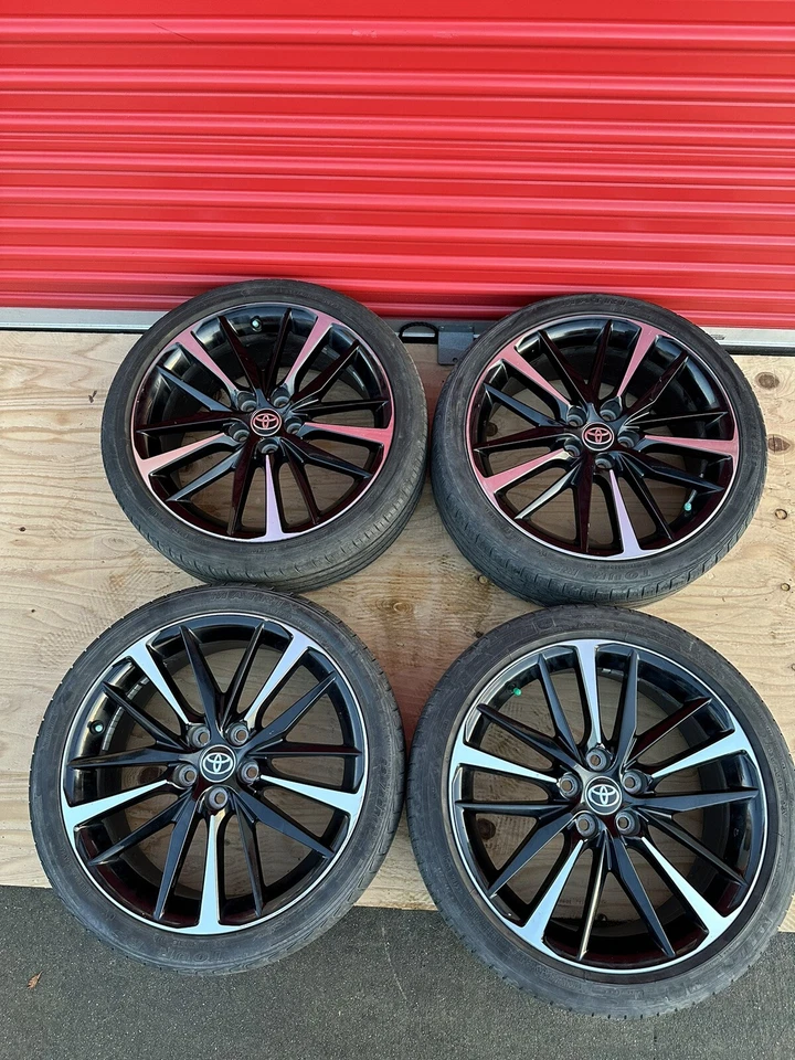 2018 2019 2020 2021 19" Toyota Camry OEM black wheels rims Avalon 75222 SET XSE - Image 2 of 4