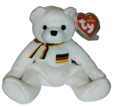 Ty Beanie Baby JURGEN the Bear (European Exclusive) NEW MWMTs Plush Stuffed Toy