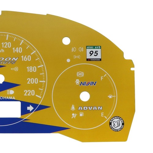 Gauge Face for Honda Fit Jazz SPOON SPORTS YOKOHAMA 220KM/H Instrument - Picture 4 of 4