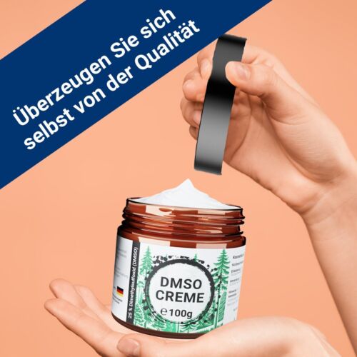 100g DMSO Creme Dimethylsulfoxid Ph. Eur. Reinheit Basiscreme im Glastiegel - Bild 8 von 8