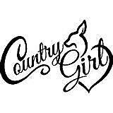 Country Girl Cowgirl Vinyl Decal Stickerblackcars Trucks Vans Suv Laptops