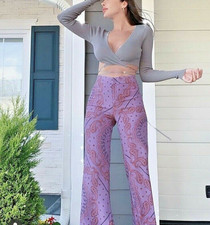 Zara Paisley Printed Flared Trousers 