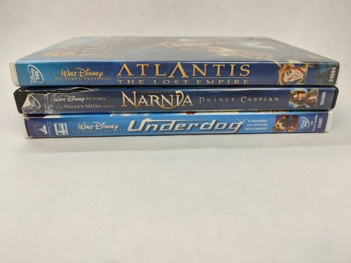 Disney 3 DVD Lot: Atlantis Lost Empire, Narnia Caspian Prince, Underdog |  eBay