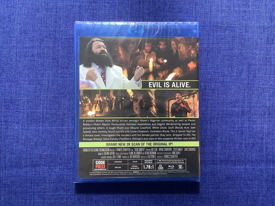 Headhunter (Blu-ray) 1988 Horror - Code Red New Sealed Region Free - Image 2 of 2