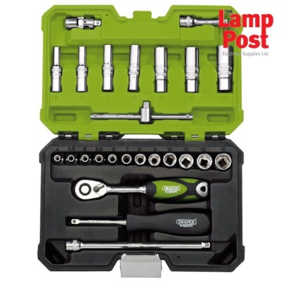 Draper Expert 04463 metrischer Steckschlüsselsatz 1/4 Zoll sq Antrieb - grün - 25 Stück