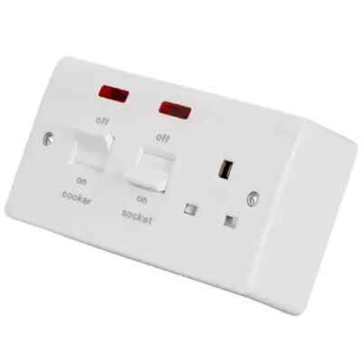 MK Logic Plus White Range - Honeywell Schalter Steckdosen Leerplatte
