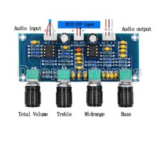 Digital Amplifiers Board NE5532 Tone board Preamp Pre-amp With Treble Bass