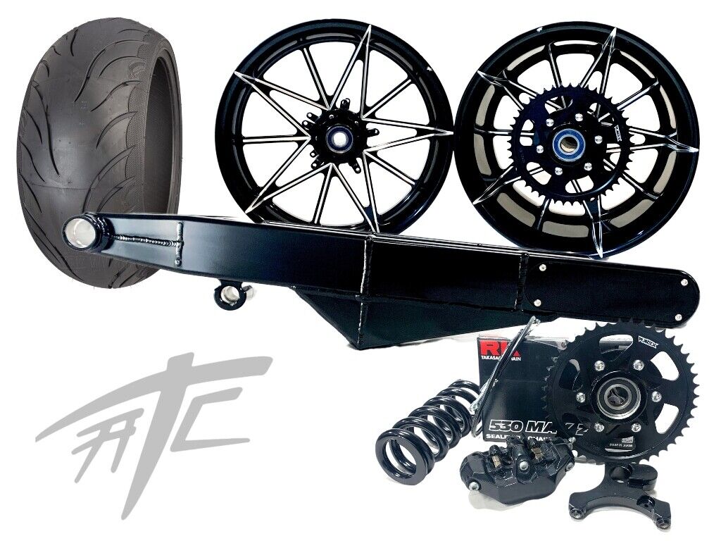 240 FAT TIRE KIT BLACK CONTRAST EMPIRE WHEEL BLACK ARM 06-11 240 FAT TIRE KIT BLACK CONTRAST EMPIRE WHEEL BLACK ARM 06-11
