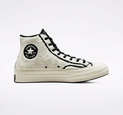 Converse Chuck Taylor All Star Cozy Utility Chuck 70 Sherpa Shoes Ecru |  eBay