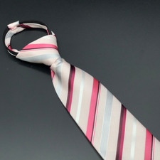 SHOWPONYPREP Zip Tie Erwachsene - Pink Candy gestreift Showing Tie TN9