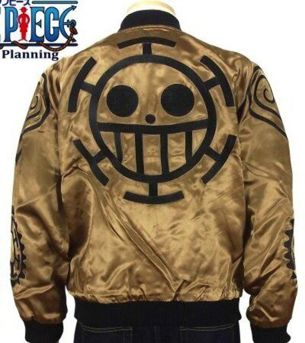 ONE PIECE Trafalgar Law Tatoo Sukajan Souvenir Jacket Anime ONE PIECE Trafalgar Law Tatoo Sukajan Souvenir Jacket Anime