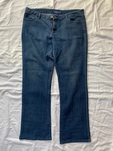 BACCINI Denim Blue Jeans Boot Cut Stretch Ladies Size: 16 Inseam 31 | eBay