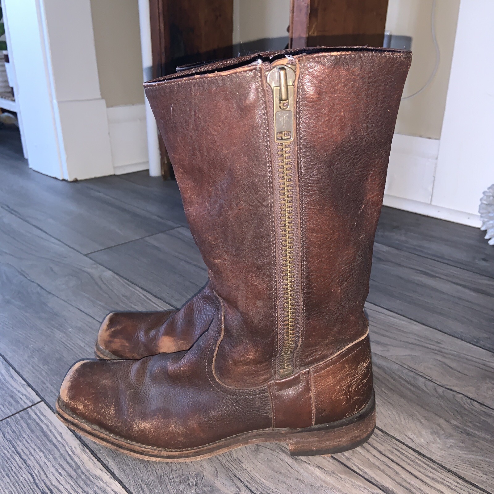 frye square toe boots