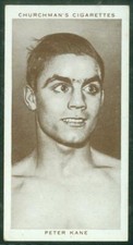 1938 Churchman's Cigarettes Boxing, #21, Peter Kane, English Boxer
