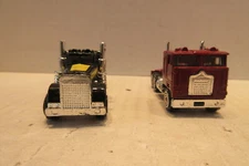 2 Simi Tractor Trailer Trucks Toys Made in Hong Kong