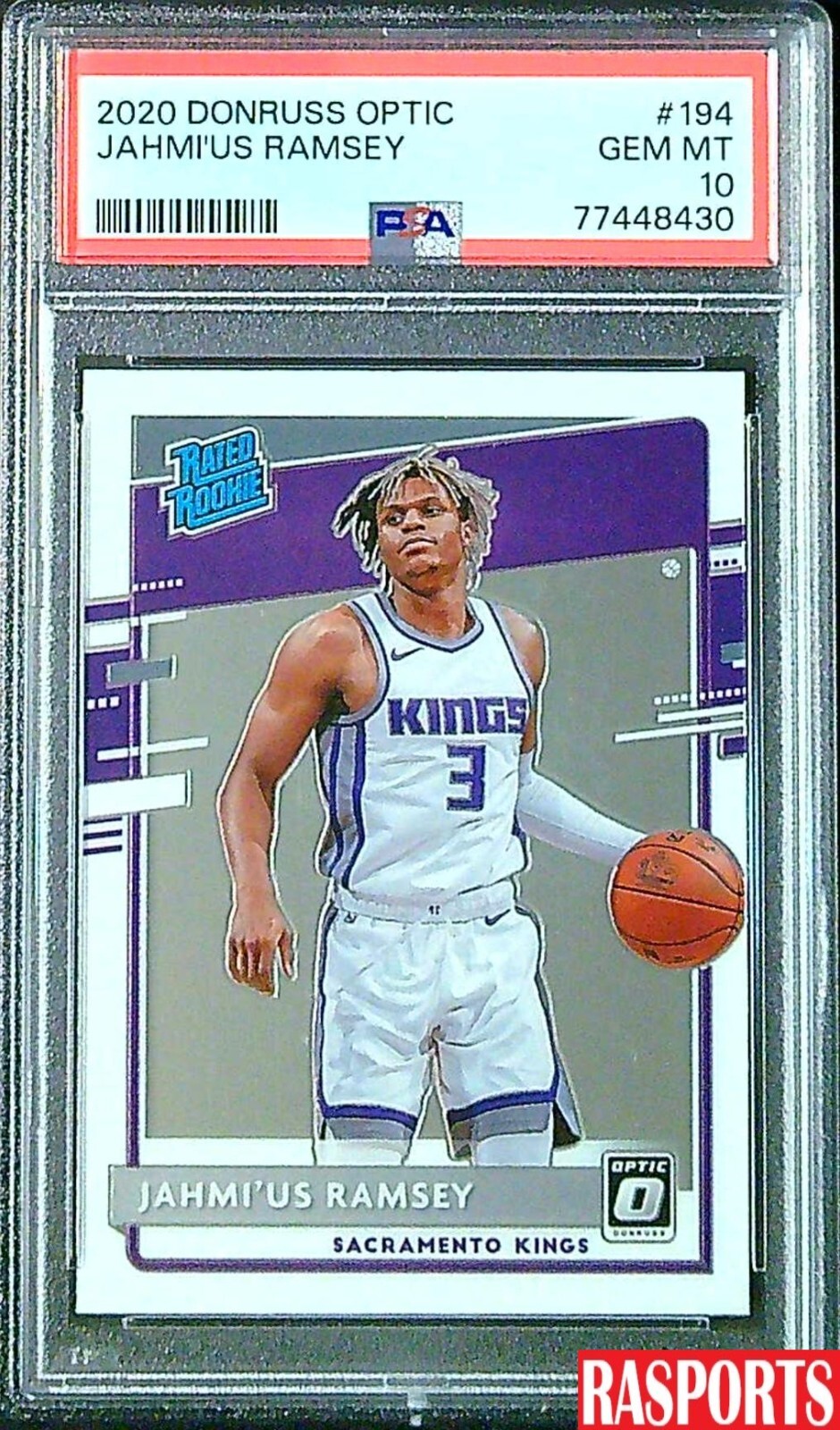 2020 JAHMI'US RAMSEY RATED ROOKIE DONRUSS OPTIC #194 PSA 10 GEM MT