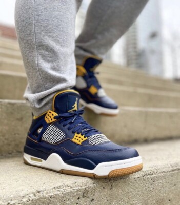 Air Jordan 4 Retro “Dunk From Above” Midnight Navy - Men's Size