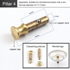 Premium Kitchen Sink Strainer Replacement Basin Drainer Waste Plug  Filter Steel