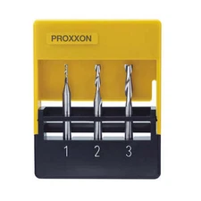 PROXXON Milling cutters, 3 pcs. (1/32", 5/64", 7/64"), #27116