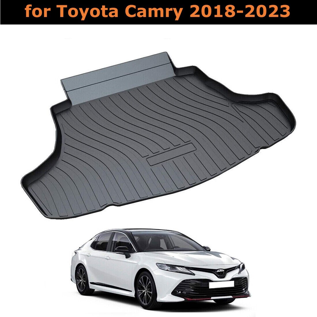 Cargo Trunk Boot Tray Liner Carpet Floor Mat for 2018-2022 2023 Toyota Camry