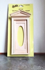 Dollhouse Miniature Exterior Door with Oval Window 1:12 Scale Houseworks 6002