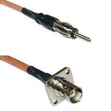 RG400 AM/FM MALE to BNC Flange Female RF Cable FAST-SHIP LOT