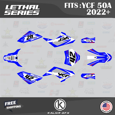 Graphics Kit for YCF50A (2022+) YCF 50A Lethal Series - Blue