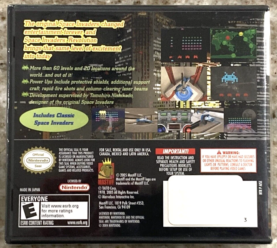 SPACE INVADERS REVOLUTION Nintendo DS Video Game 2005 New Sealed - Image 4 of 4