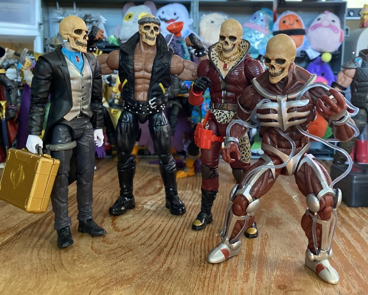 Skull Head For Custom Action Figure Fodder No Helmet Skeleton.