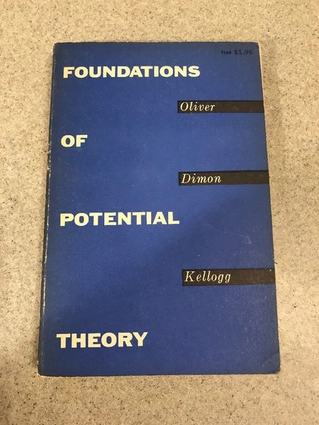 Foundations Of Potential Theory Oliver Kellogg Softcover 1953