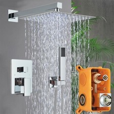 Miscelatore soffione set Bagno doccia incasso cromato 2 via con doccetta sistema