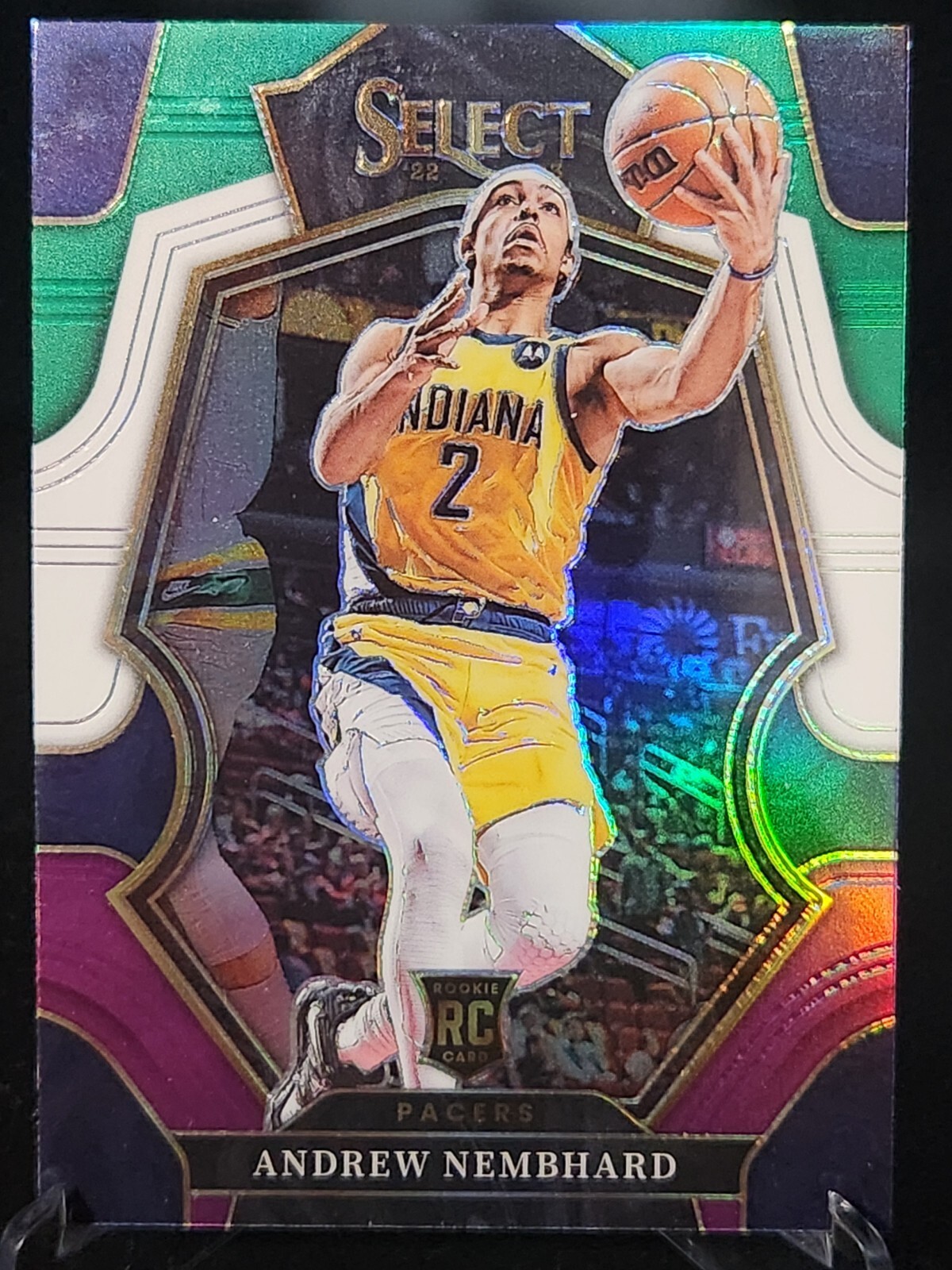 Andrew Nembhard Premier Level Green White Purple RC Pacers 2022-23 Select