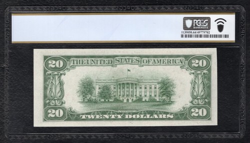 FR. 2056-B 1934-B LFBP #204 $20 FRN NEW YORK, NY PCGS BANKNOTE UNC-64PPQ - Picture 2 of 2