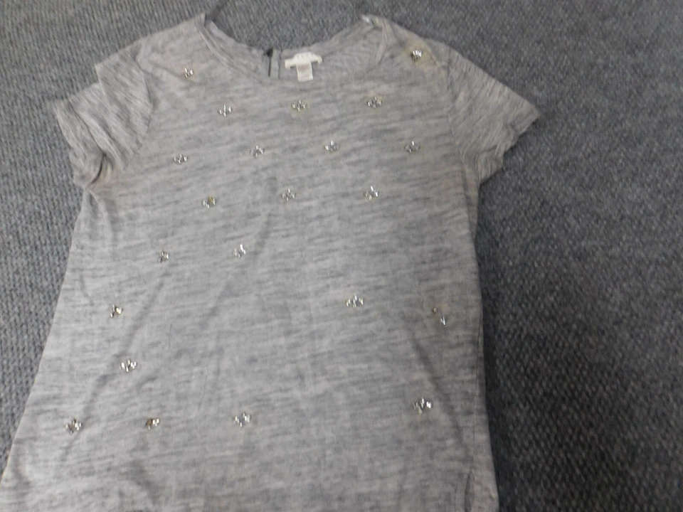 Blusa mujer Kenar grande gris elástica ligera Foto 3 de 4