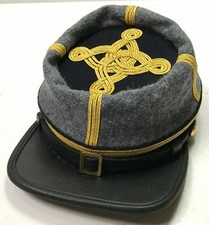 CIVIL WAR CONFEDERATE CSA COLONEL MAJOR INFANTRY OFFICER KEPI FORAGE-ALL SIZES 