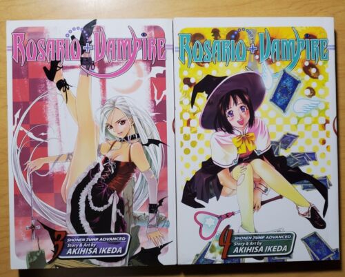 Rosario+Vampire, Vol. 3  & 4 (English Manga) Set/Lot - By Akihisa Ikeda 2008 - Picture 1 of 6